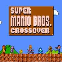 Super Mario Crossover,This game plays like the classic Super Mario Bros game, except that you can also choose one of the heroes from other classic NES games! Use the arrow keys and the Z to navigate the menu. When you start the game, use the arrow keys to move, the Z key to jump and X to shoot or use your character's weapon. Press S to use a special ability (depending on which character you select).