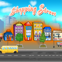 Shopping Street,Build the best shopping center and earn enogh money to continue.